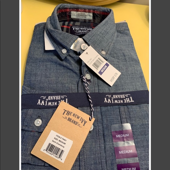 The New Ivy Brand Other - NWT THE NEW IVY BRAND LONG SLEEVE DARK CHAMBRAY